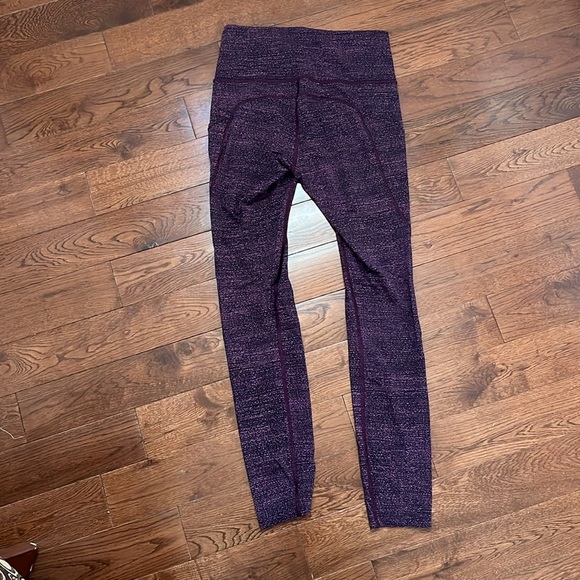 Plum and black lululemon leggings - Picture 2 of 3